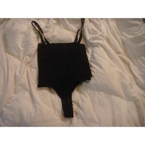 Shaper Queen L black one piece tummy tucker removable straps